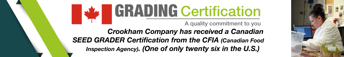 Crookham Company Lab Seed Grader Certification
